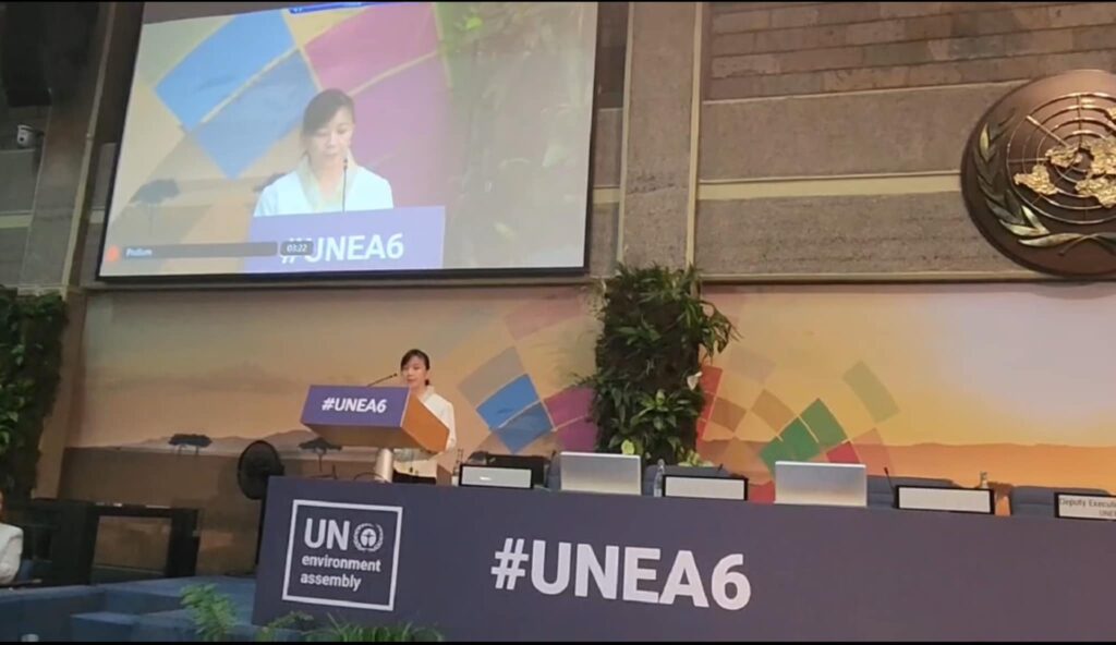 ACB Executive Director Dr. Theresa Mundita S. Lim delivered intervention as first-time IGO at UNEA-6.